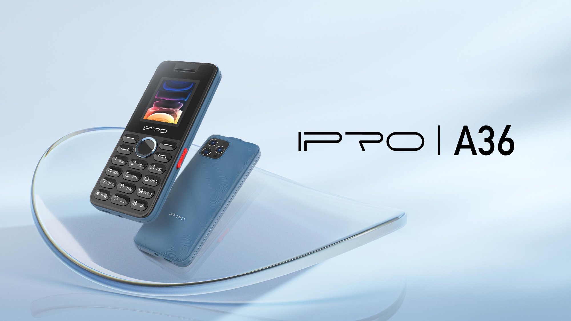 IPRO A36 New 3 Sim 1.77 inch feature phone 1800mAh keyboard phone